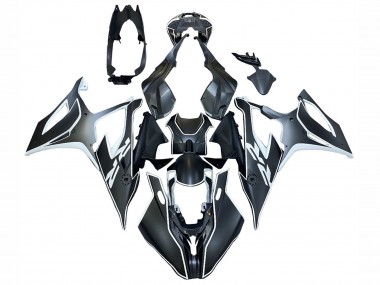 2019-2022 BMW S1000RR Motorcycle Fairings - Black White