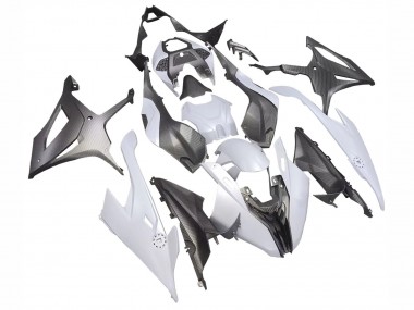 2019-2022 BMW S1000RR Motorcycle Fairings - Grey Black Carbon Fiber