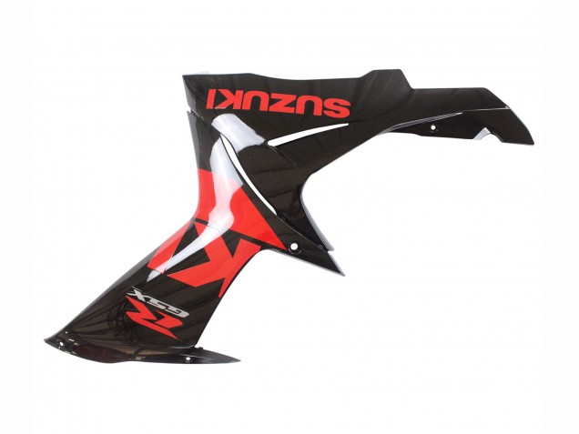 2011-2024 Suzuki GSXR 600 / GSXR 750 Motorcycle Fairing Kits - Red Glossy Black