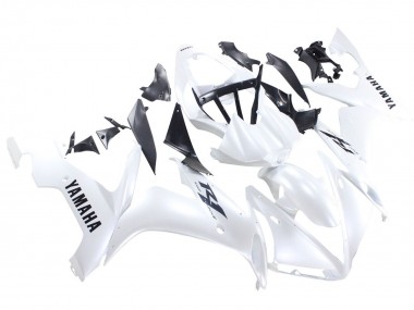 2004-2006 Yamaha YZF 1000 R1 Motorcycle Fairings - Pearl White Black Decals