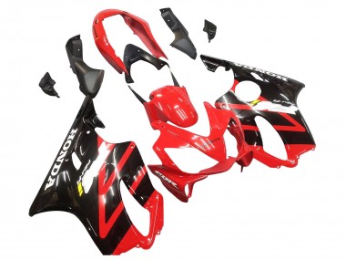 2004-2007 Honda CBR600 F4i Motorcycle Fairing - Red Glossy Black