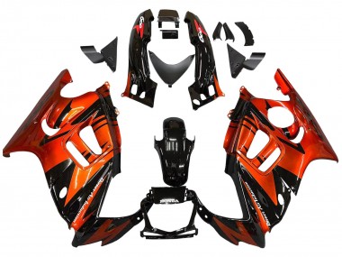 1995-1996 Honda CBR600 F3 Motorcycle Fairings - Orange Glossy Black