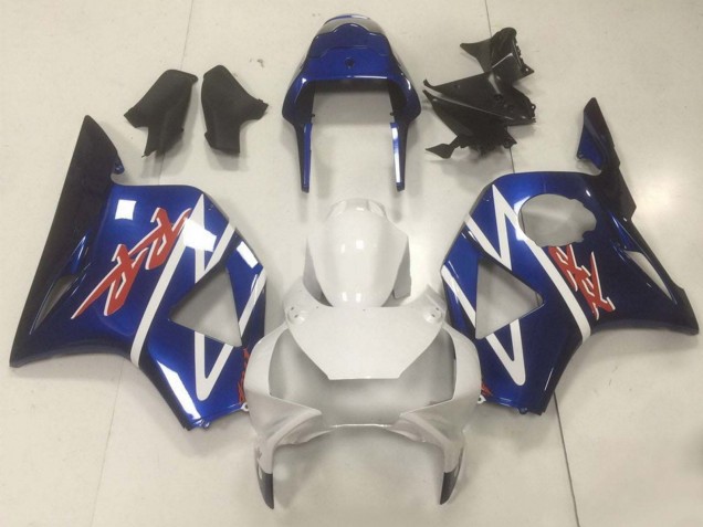 1994-1995 Honda CBR900RR 893 Motorcycle Fairings - White Blue Glossy Black