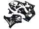 1998-1999 Honda CBR900RR 919 Motorcycle Fairings - Glossy Black White Decals