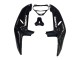 1998-1999 Honda CBR900RR 919 Motorcycle Fairings - Glossy Black White Decals