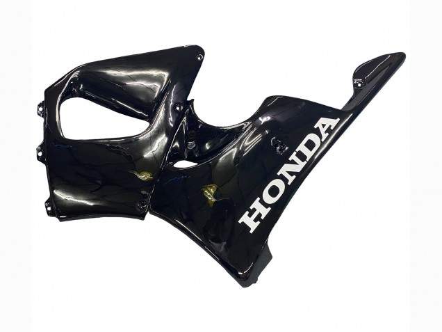 1998-1999 Honda CBR900RR 919 Motorcycle Fairings - Glossy Black White Decals
