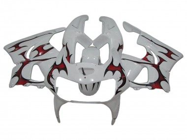 1998-1999 Honda CBR900RR 919 Motorcycle Fairings - White Red