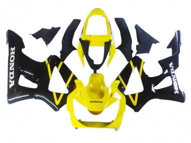 2000-2001 Honda CBR900RR 929 Motorcycle Fairings - Yellow Glossy Black
