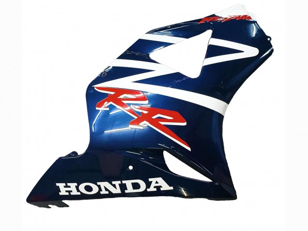 2002-2003 Honda CBR900RR 954 Motorcycle Fairings - White Dark Blue