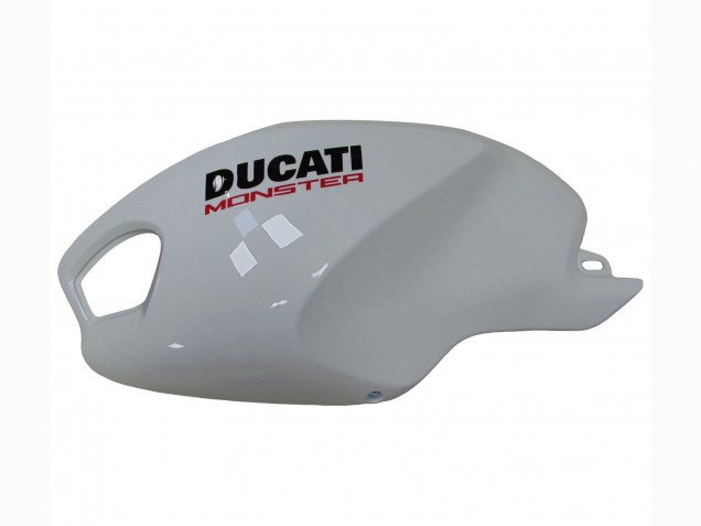 2008-2012 Ducati Monster 696 796 1100 1100S Motorcycle Fairings - White Red Glossy Black