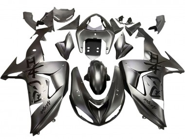 2006-2007 Kawasaki ZX10R Motorcycle Fairings - Matte Grey