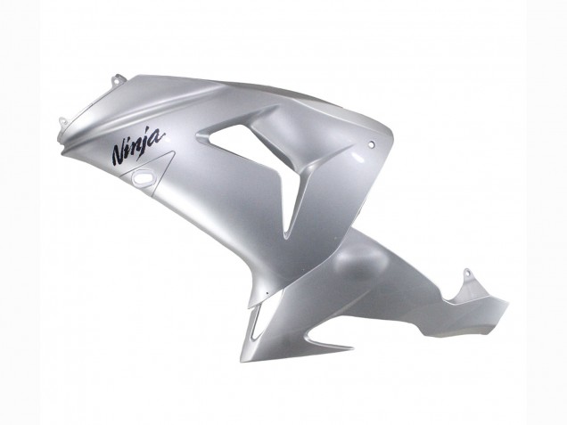 2006-2007 Kawasaki ZX10R Motorcycle Fairings - Silver Black Ninja