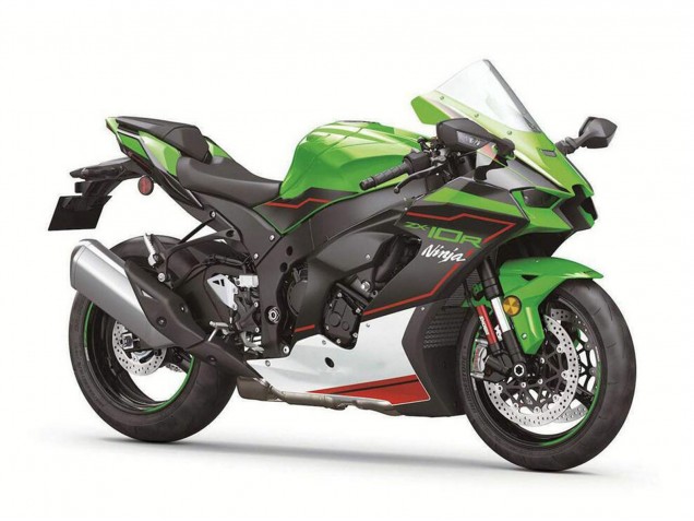 2021-2025 Kawasaki ZX10R Motorcycle Fairings - Green Black White Red Ninja