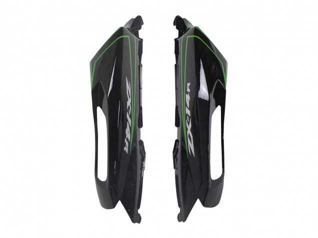 2012-2024 Kawasaki ZX14R ZZR1400 Motorcycle Fairings - Green Glossy Black Stripe