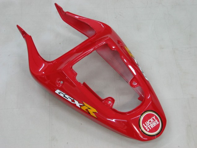 2000-2002 Suzuki GSXR1000 Motorcycle Fairings - White Red Lucky Strike