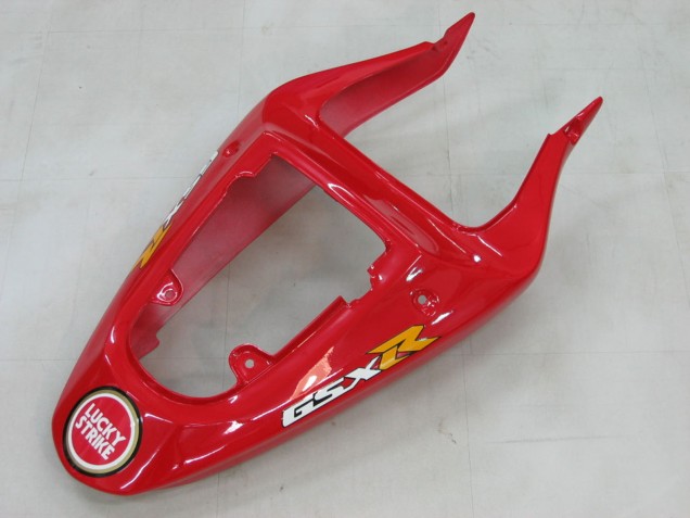 2000-2002 Suzuki GSXR1000 Motorcycle Fairings - White Red Lucky Strike