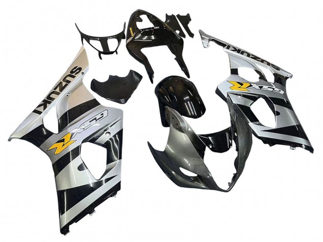 2003-2004 Suzuki GSXR 1000 Motorcycle Fairings - Glossy Black Silver Grey Yellow