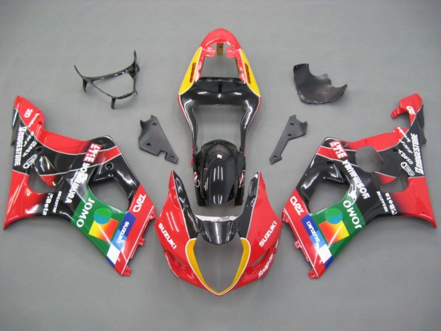 2003-2004 Suzuki GSXR 1000 Motorcycle Fairings - Red Yellow Blue Green Black JOMO