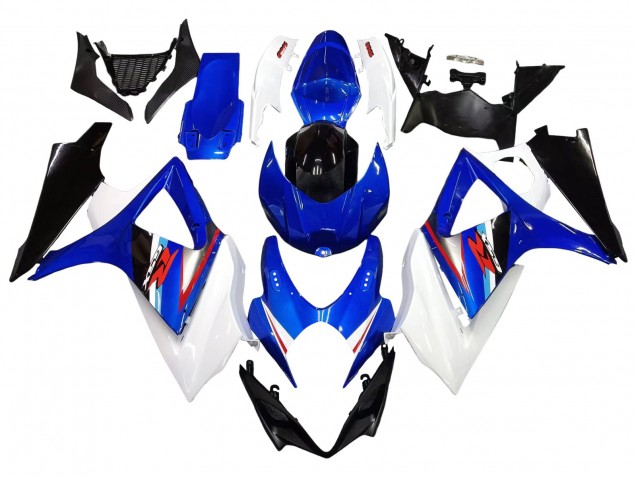 2007-2008 Suzuki GSXR 1000 Motorcycle Fairings - White Blue Black Red