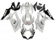 2007-2008 Suzuki GSXR 1000 Motorcycle Fairings - White Black Alstare Corona Motul