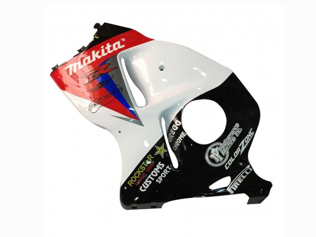 1996-2007 Suzuki GSXR 1300 Hayabusa Motorcycle Fairings - White Blue Red Makita Black