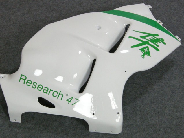 1996-2007 Suzuki GSXR 1300 Hayabusa Motorcycle Fairings - White Green