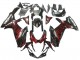 2011-2024 Suzuki GSXR 600 / GSXR 750 Motorcycle Fairings - Glossy Black Red Flame