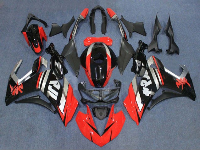 2015-2018 Yamaha YZF R3/R25 Motorcycle Fairings - Red Silver Glossy Black