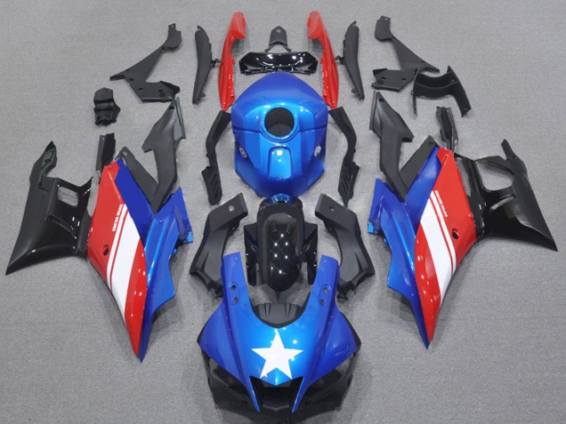 2022-2024 Yamaha YZF R3/R25 Motorcycle Fairing Kits - Blue White Red Black
