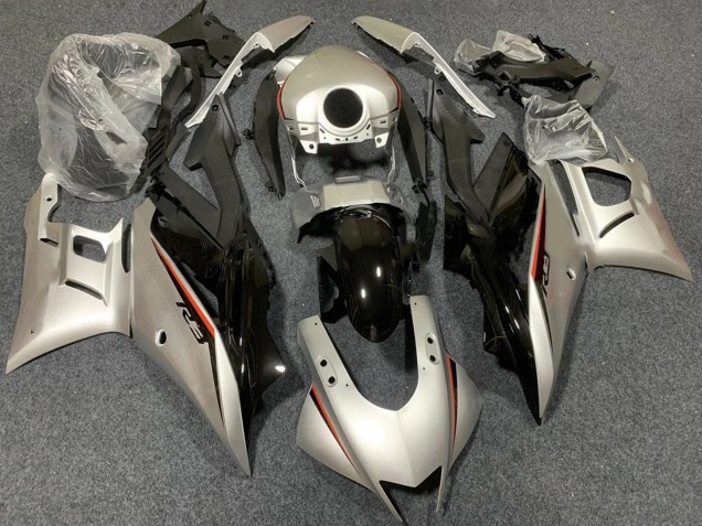 2022-2024 Yamaha YZF R3/R25 Motorcycle Fairings - Light Gold Glossy Black