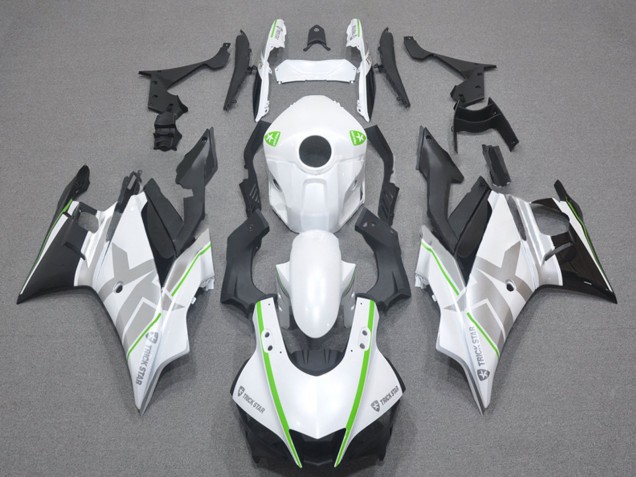 2022-2024 Yamaha YZF R3/R25 Motorcycle Fairings - White Green Silver Black