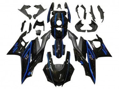 2022-2024 Yamaha YZF R3/R25 Motorcycle Fairings - Glossy Black Blue