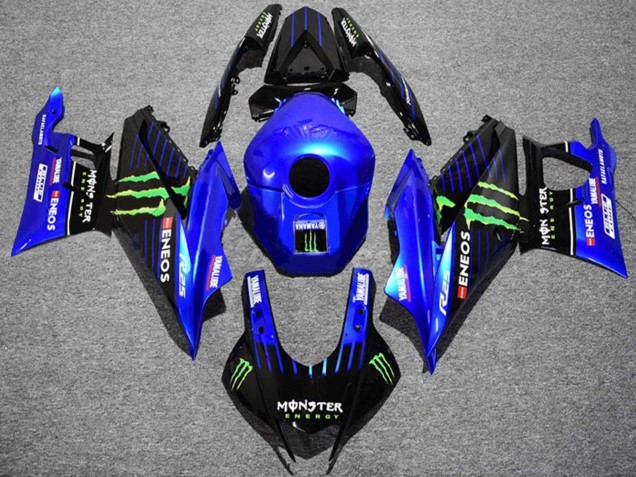 2022-2024 Yamaha YZF R3/R25 Motorcycle Fairings - Blue Green Black Monster ENEOS Yamalube