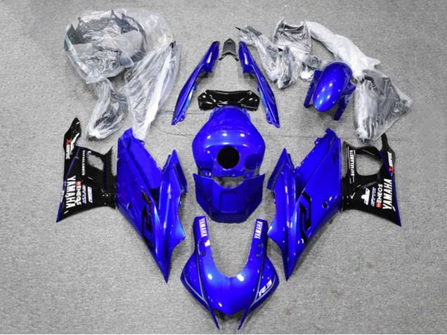 2022-2024 Yamaha YZF R3/R25 Motorcycle Fairings - Blue Black ENEOS