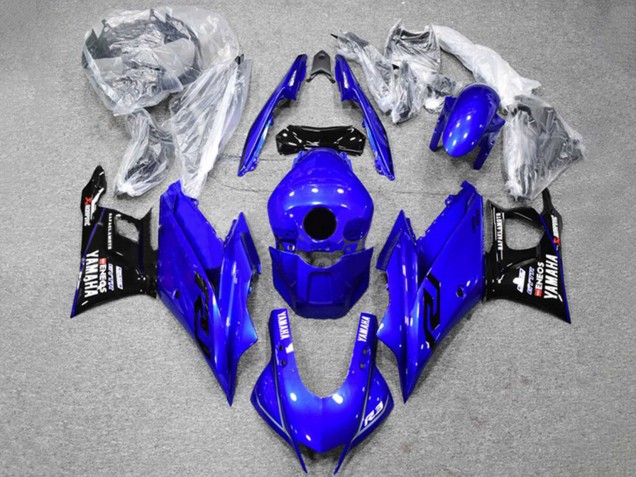 2022-2024 Yamaha YZF R3/R25 Motorcycle Fairings - Blue Black ENEOS