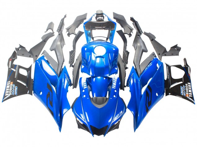 2022-2024 Yamaha YZF R3/R25 Motorcycle Fairings - Blue Black ENEOS