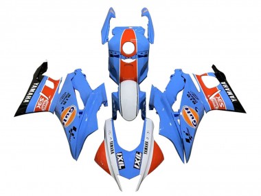 2022-2024 Yamaha YZF R3/R25 Motorcycle Fairings - Blue Orange White Gulf