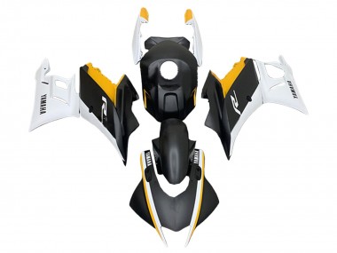 2022-2024 Yamaha YZF R3/R25 Motorcycle Fairings - White Yellow Matte Black