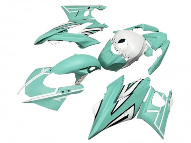 2022-2024 Yamaha YZF R3/R25 Motorcycle Fairings - Light Green White Black Stripe