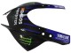 2022-2024 Yamaha YZF R3/R25 Motorcycle Fairings - Blue Green Black Monster Yamalube ENEOS