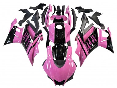 2022-2024 Yamaha YZF R3/R25 Motorcycle Fairings - Pink Glossy Black Monster