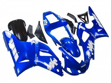 1998-1999 Yamaha YZF 1000 R1 Motorcycle Fairings - Blue White