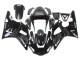 2000-2001 Yamaha YZF 1000 R1 Motorcycle Fairings - Glossy Black White Monster Motul