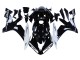 2004-2006 Yamaha YZF 1000 R1 Motorcycle Fairings - Glossy Black White Motul