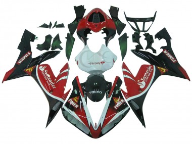 2004-2006 Yamaha YZF 1000 R1 Motorcycle Fairings - Red White Black Green Volvo Jika Fimer Santander