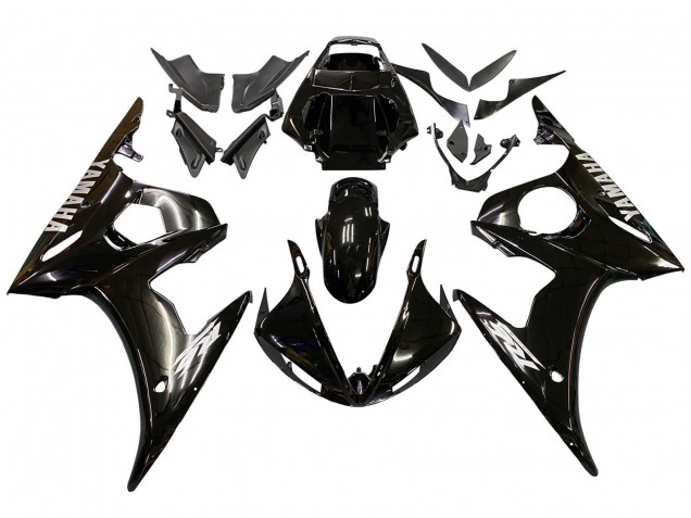 2005 Yamaha YZF 600 R6 Motorcycle Fairings - Glossy Black
