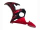 2005 Yamaha YZF 600 R6 Motorcycle Fairings - Black with Red Flame