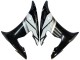2005 Yamaha YZF 600 R6 Motorcycle Fairings - Red White Glossy Black