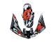 2005 Yamaha YZF 600 R6 Motorcycle Fairings - Black Red Grey Camouflage