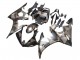 2005 Yamaha YZF 600 R6 Motorcycle Fairings - Matte Black Grey Geometric